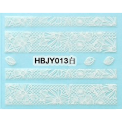 Стикер за Нокти Дантела Бяла HBJY013